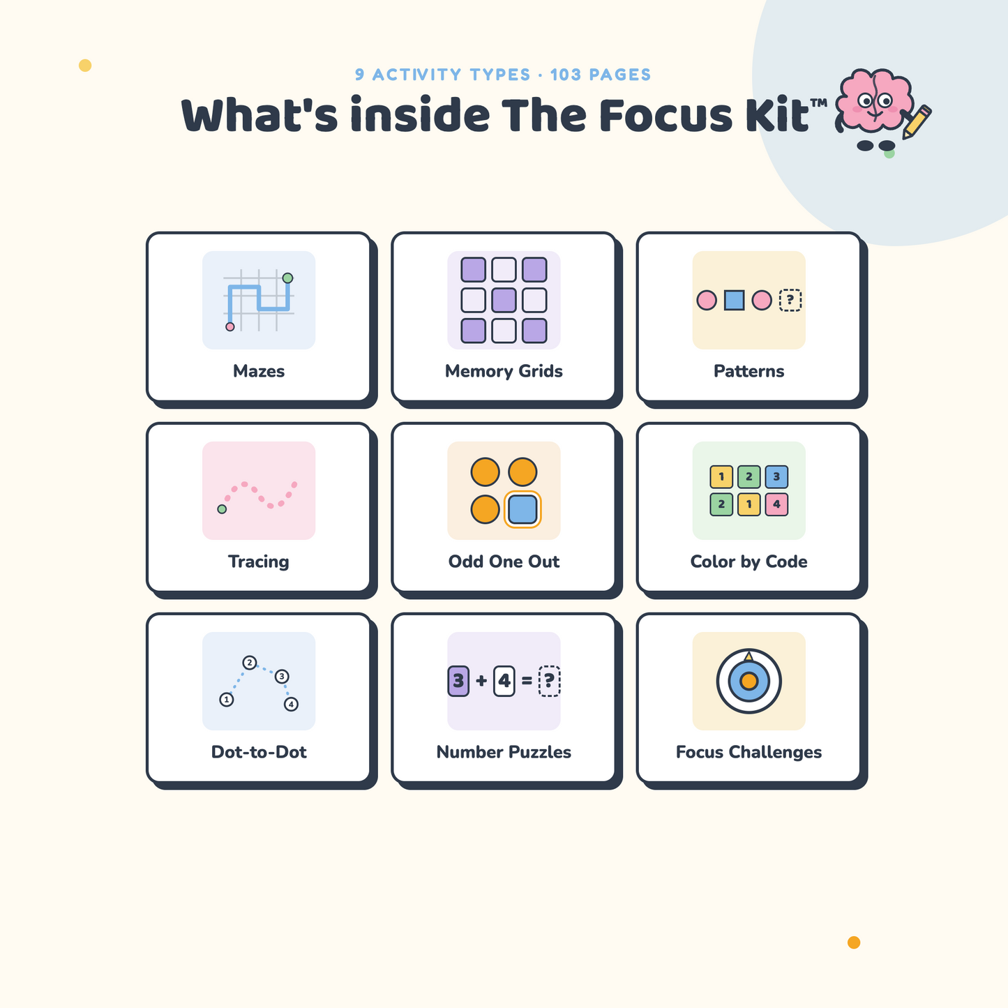 The Focus Kit™ - 100+ Printable Activities That Turn "I Can't" Into Focus